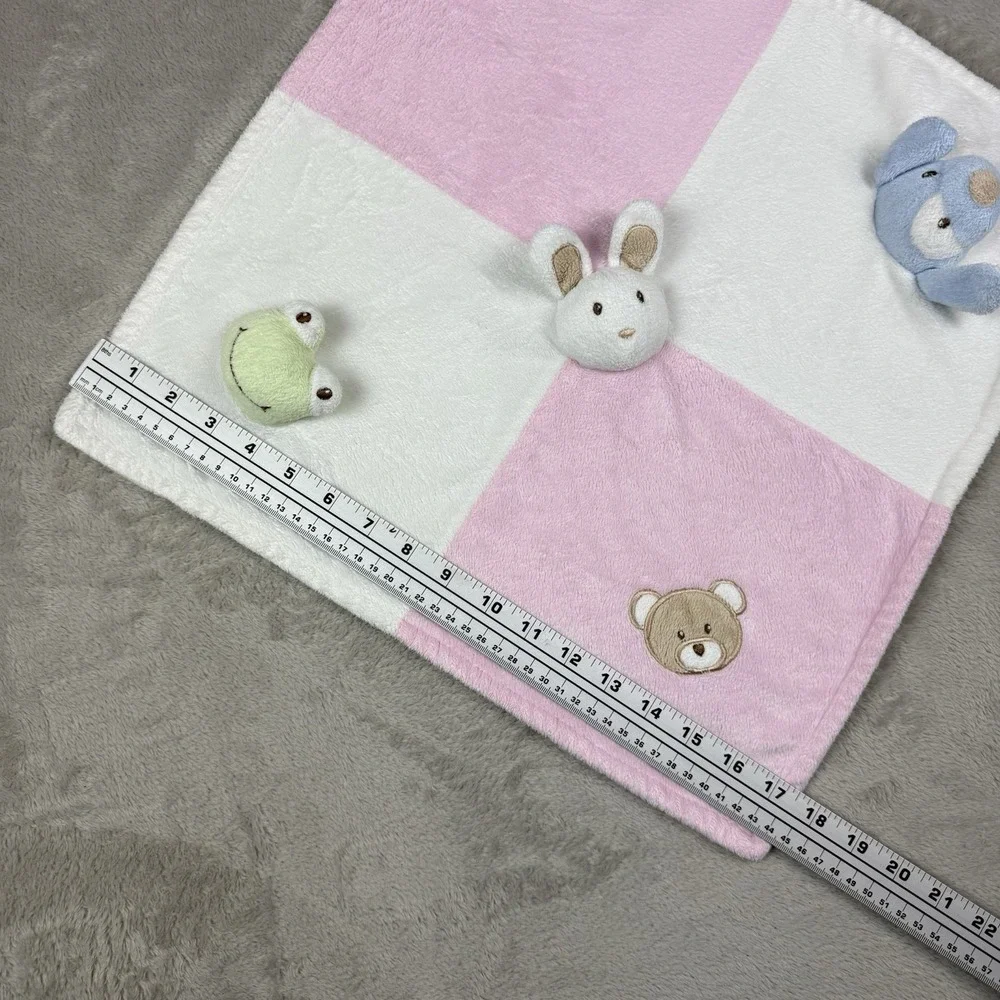 Blankets and Beyond Baby Lovey Bunny Bear Puppy Frog Security Blanket Plush HTF